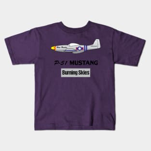 P-51 Mustang WW2 Fighter Plane Kids T-Shirt